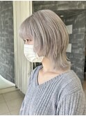 デザインカラー/レイヤーカット/ウェットヘア/オリーブベージュ