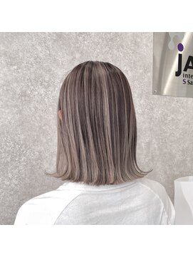 ジャップ(Jap) 切りっぱなしミルクティーベージュバレイヤージュ