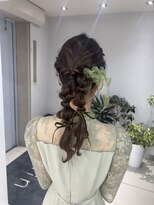 10代20代30代◎オシャレツインテール モテ髪編みおろし
