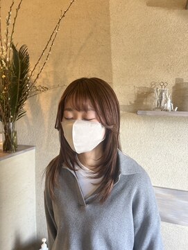 ワンネスヘアーサロン(oneness hair salon) 顔まわりレイヤースタイル