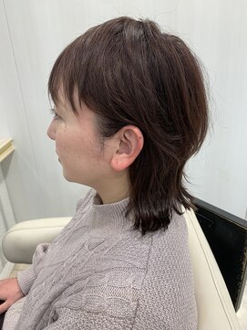 アッシュ 仙川店(Ash) 大人可愛い30代40代50代小顔ウルフレイヤーボブ丸みショートボブ