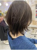 レイヤーカット/くびれウルフ◎くすみベージュ髪質改善/本厚木
