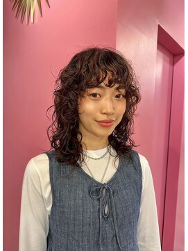 ステップボーンカットオオサカ(STEP BONE CUT OSAKA Via TICK-TOCK) 【ステップボーンカット】カーリーパーマ/フェイスレイヤー