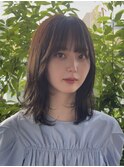 韓国風ハッシュカット/ミディアムレイヤー/Zina福岡天神