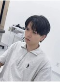 ショートセンターパート/コンマバング/韓国風センターパート