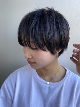 エアー 青山(AIR) 丸みショートシースルーバングくびれショートボブミニボブ