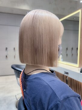 ロンド ロワール 門前仲町(Lond Loire) ボブショートボブ縮毛矯正ベージュグレージュ門前仲町