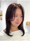 顔周りレイヤーフェイスレイヤー小顔レイヤー レイヤーカット