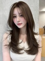 クイーン バイ ノイズ 西院(QUEEN by noism)&nbsp;ナチュラルレイヤートレンドカラー韓国風シースルーバング