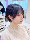 顔まわりカット　ショートボブ　京都美容室　進詩織