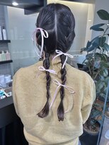 ケンジ 横浜(KENJE) ツインアレンジ/編みおろし/タイトヘア/ウェディング