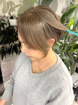 hair salon Heir【4月19日NEW OPEN(予定)】 くびれショート40代50代グレイカラー白髪染め白髪ぼかし