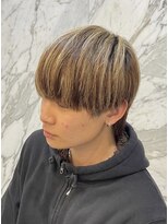 ヘアーマルシェ(hair marche)&nbsp;マッシュウルフ×メッシュブラウンカラー