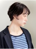 前下がりショート・ボブ/絶壁解消/前髪あり/20代/30代/内巻き
