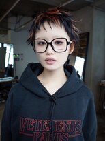 ギークス(GEEKS)&nbsp;【GEEKS渋谷】ピクシーカット/デザインカラー/三毛猫カラー/小顔