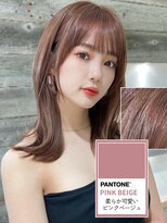 リアン 本厚木(LIAN) 本厚木ブリーチなしダブルカラー*透明感くすみピンクベージュ