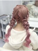 編みおろしツイン