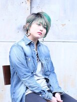 フォーム(FORM)&nbsp;シルバーグリーンとレイヤーショート