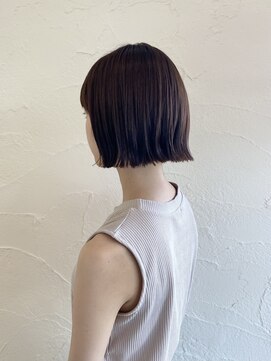 ヘアー ミュゼ 柱店(HAIR Musee) 切りっぱなしボブ×外ハネ