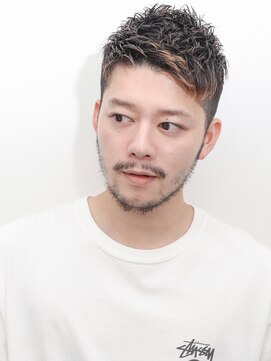 ルックグッドストア(LOOK GOOD STORE) 束感ツーブロックマッシュパーマウルフ波巻きスキンフェード41