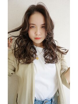 ブゾン(buZon) 【buZonブゾン】ミックスパーマ×艶感ベージュ