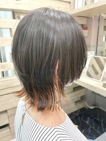 テテ(TETE) ウルフ/ショートウルフ/インナーカラー/オレンジインナー