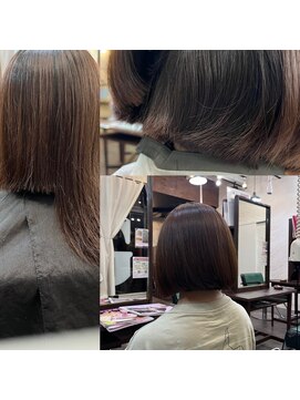 ビューティアンドスパ ガガ(GAGA) 肩上ボブスタイル