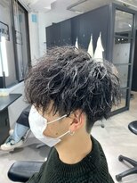 ウノ(U.No.)&nbsp;波巻きパーマ 長野メンズパーマ 刈り上げショートマッシュ