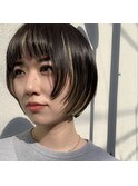 【favori　自由が丘】アクセントショートボブ
