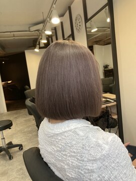 ラフ 難波店(LAFF) #黒髪#ボブルフ#ネビージュ#小顔#ワンレン