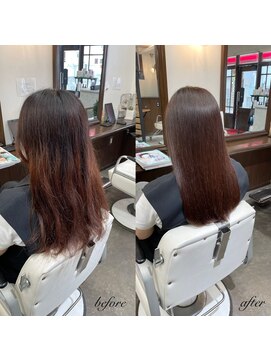 ムーブ(Moob) ムラ修正抜群ブラウンカラー×髪質改善トリートメント【別府】