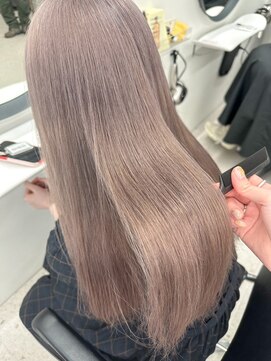 ヒビヲ(HIBIO) ミルクティーベージュハイトーンカラーケアブリーチダブルカラー