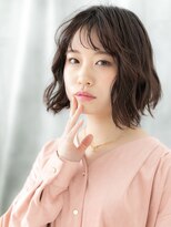 ドクターズ サロン ラブ(Dr's Salon LAB) 暖色カラーでシースルー前髪の柔らか大人ボブｆ古河20代30代40代