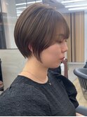 前髪×王道韓国ショート×マロンベージュ【横浜王道横浜モード】