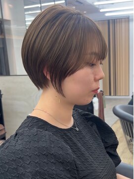ロンドシエル 横浜(Lond ciel) 前髪×王道韓国ショート×マロンベージュ【横浜王道横浜モード】