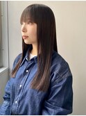 ぱつっとカット/髪質改善/ケアストレート/縮毛矯正