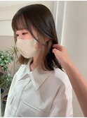 小顔前髪顔周りレイヤー×インナーカラー デザインカラー