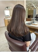 艶ロング×くすみグレージュ