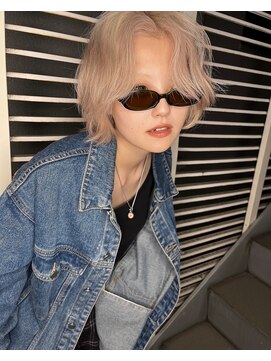 天神美容室 くすみベージュ/ハイトーン/ブロンド