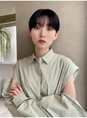 マッシュショート/ハンサムショート/ショート/縮毛矯正