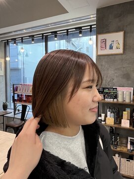 ラック 本厚木店(LUCK) インナーカラー×ベージュカラー