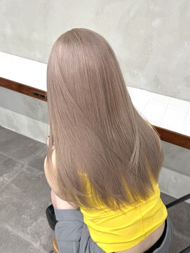 ニコ トウキョウ 渋谷(nico TOKYO) ミルクティーベージュダブルカラーケアブリーチハイトーン