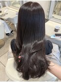 ラベンダーブラウン/ラベンダー/ワンカラー/艶髪