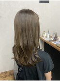 *オリーブベージュ×ロングスタイル×透明感カラー*