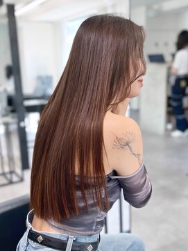 ニトバイアンキシム(nit by ahnkism) 【レイヤーカット】韓国ヘア顔まわりカットロングレイヤー堀江