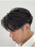 フェザーパーマ/フェザーショート/センターパート/毛流れ/名古屋