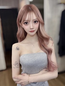 オリーブグレー/髪質改善/エクステ/クラゲヘアー/黒髪