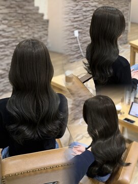 ヘア カンパニー トワ 千葉店(TOWA) 千葉/千葉駅/ダブルカラー/ダークアッシュ/黒髪/ヘッドスパ