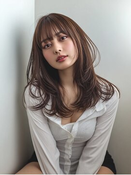 テーラヘアー 我孫子店(TELA HAIR) 小顔魅せカット大人可愛い波ウェーブ＜20代30代40代50代＞