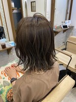 ミルク(MILK) 切りっぱなし×髪質改善トリートメント×グレージュ×白髪染め